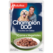 SACHETS CHAMPION DOG ADULTO CARNE 100 GR